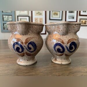 Pair of Pitcher or Creamer Marzi Remy Studio Pottery Number 3025/01 Vtg Germany